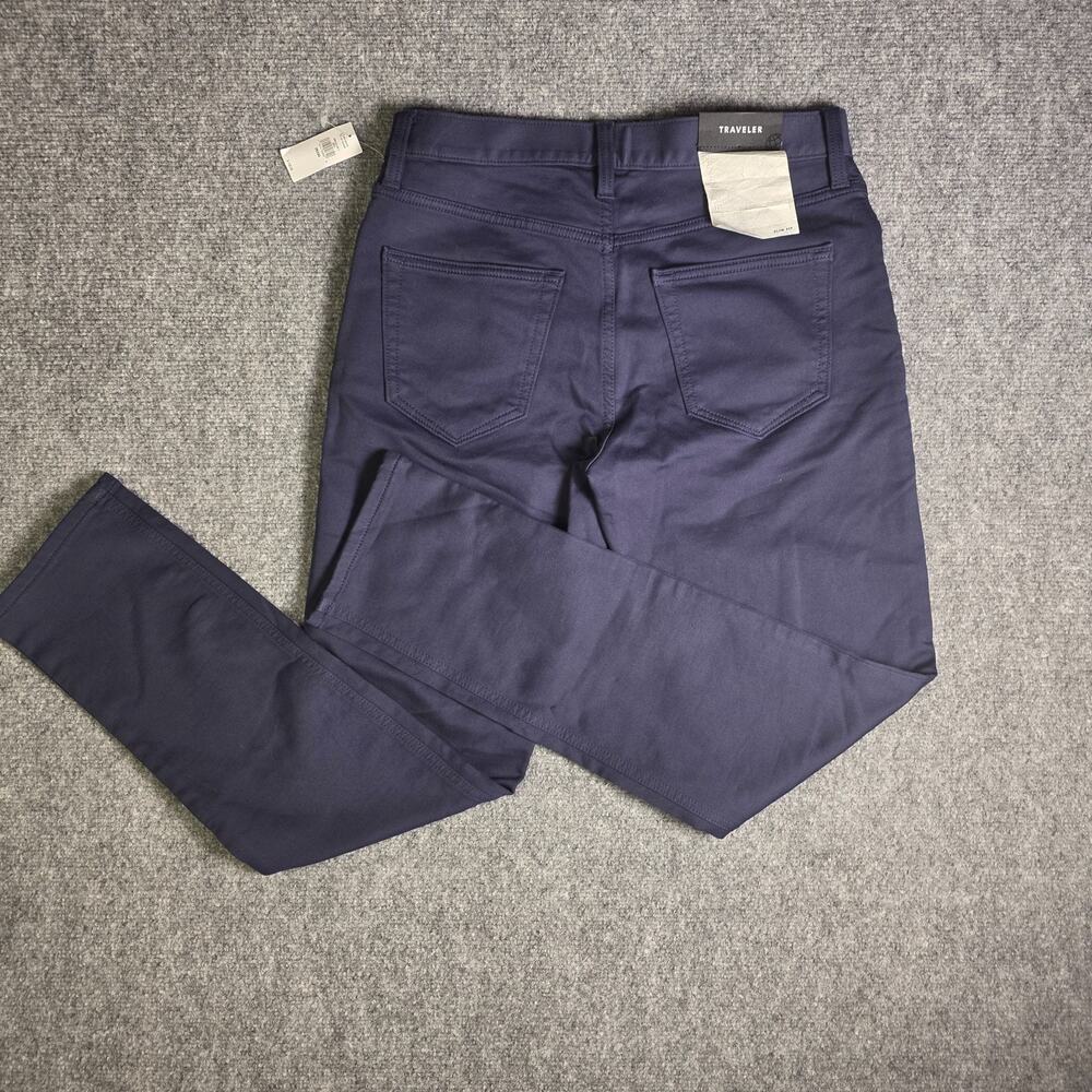 Banana Republic Traveler Chino Pants Men's 28X30 Blue Slim Fit Mid Rise - NWT - Picture 8 of 9
